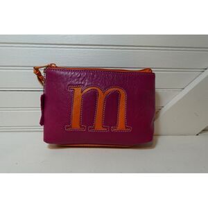 JAM wristlet wallet "M" monogrammed Jana Feifer Wallet Purse mini Bag Pink‎